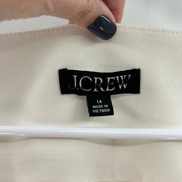 J. Crew Women's Scoopneck vest in drapey crepe - Ivory - 14 - New with tags - Picture 3 of 6